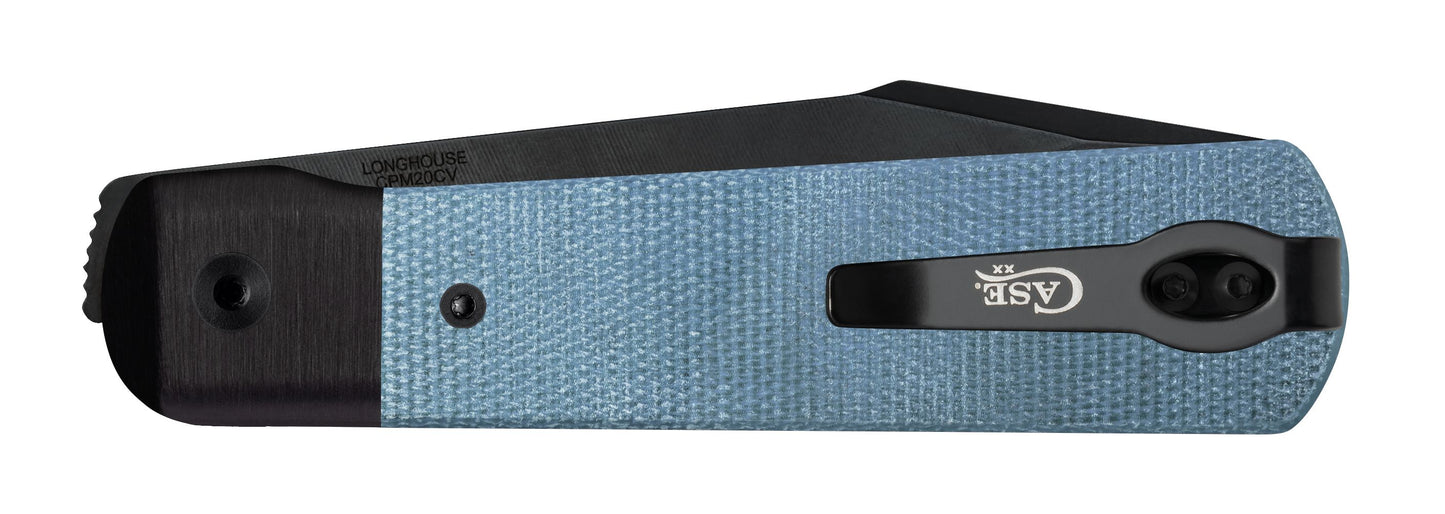 Case Knife Black Anodized Aluminum Blue Denim 10845