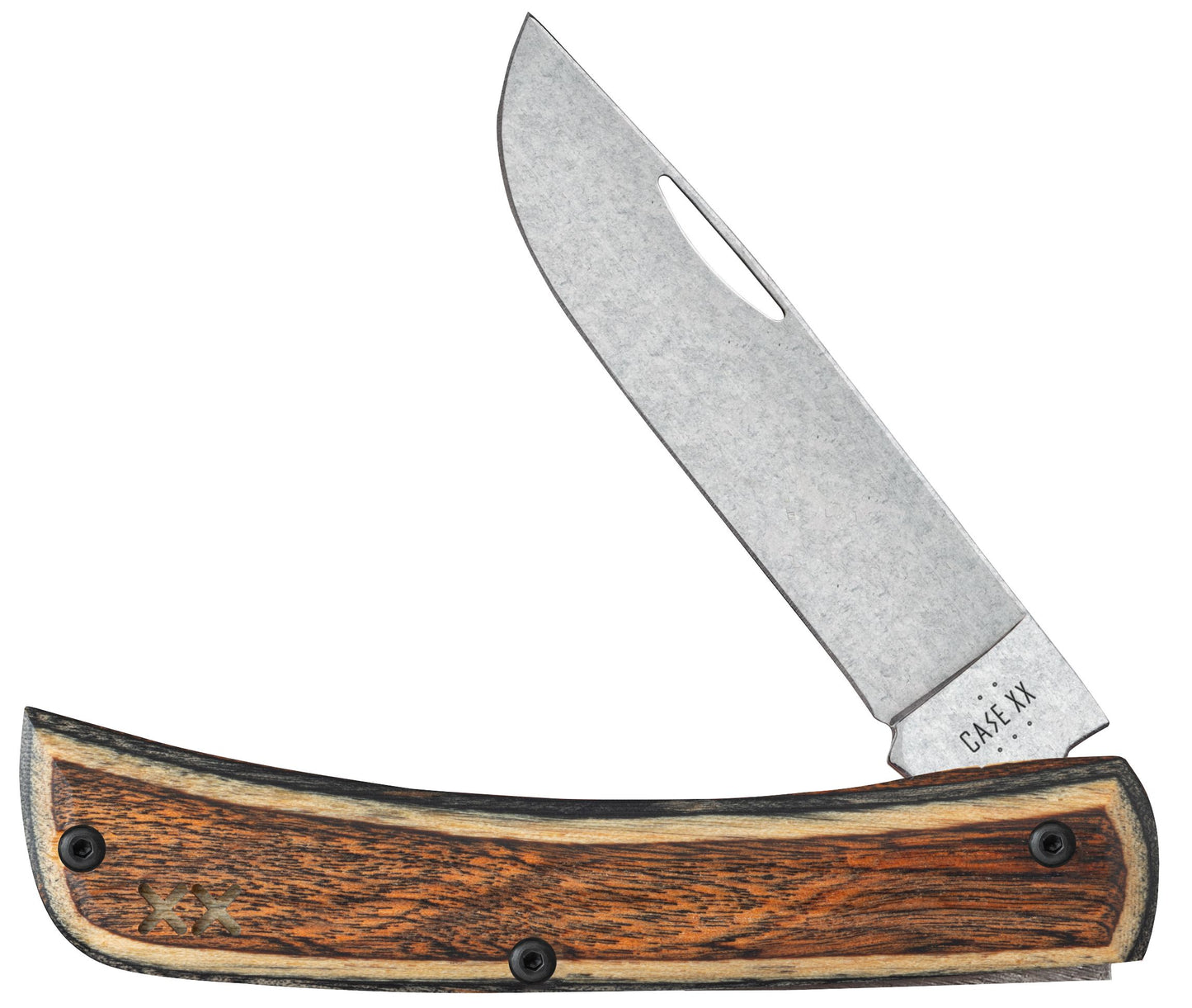 Case Knife Brown Black Wood Sod Buster Jr 10935
