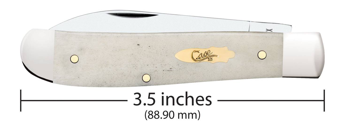 Case Knife Natural Bone Smooth Mini Trapper 11025