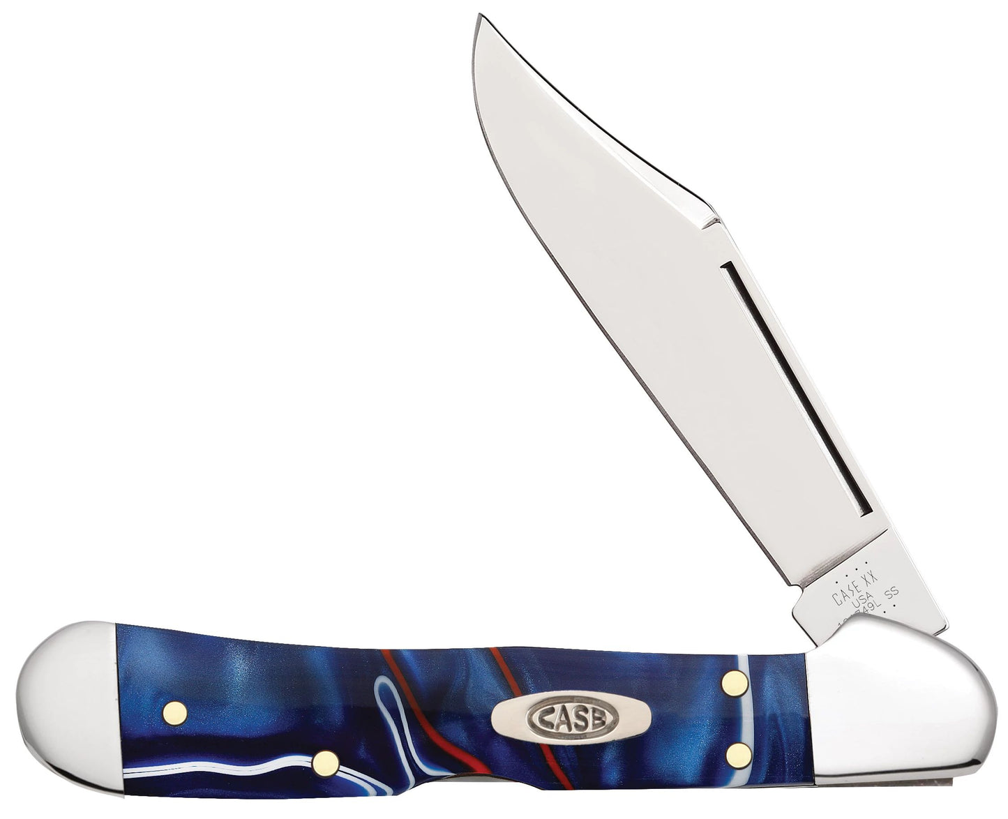 Case Knife Patriotic Kirinite Mini Copper Lock 11211