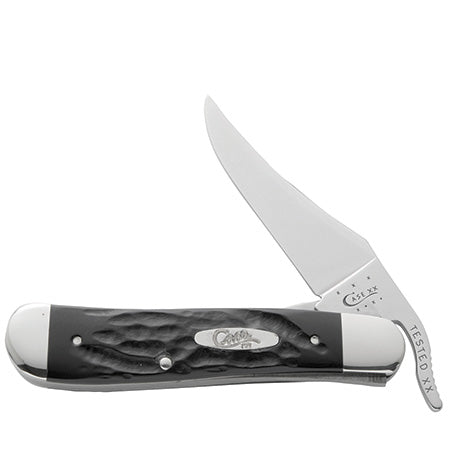 Case Knife Jigged Rough Black Synthetic Russlock 18224