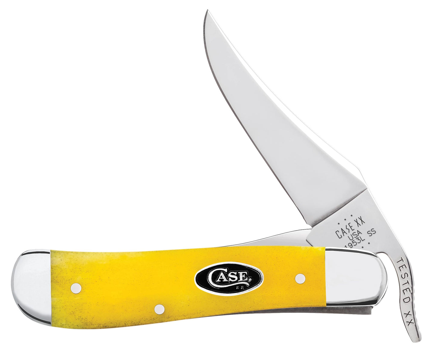 Case Knife Yellow Bone Russlock 20033