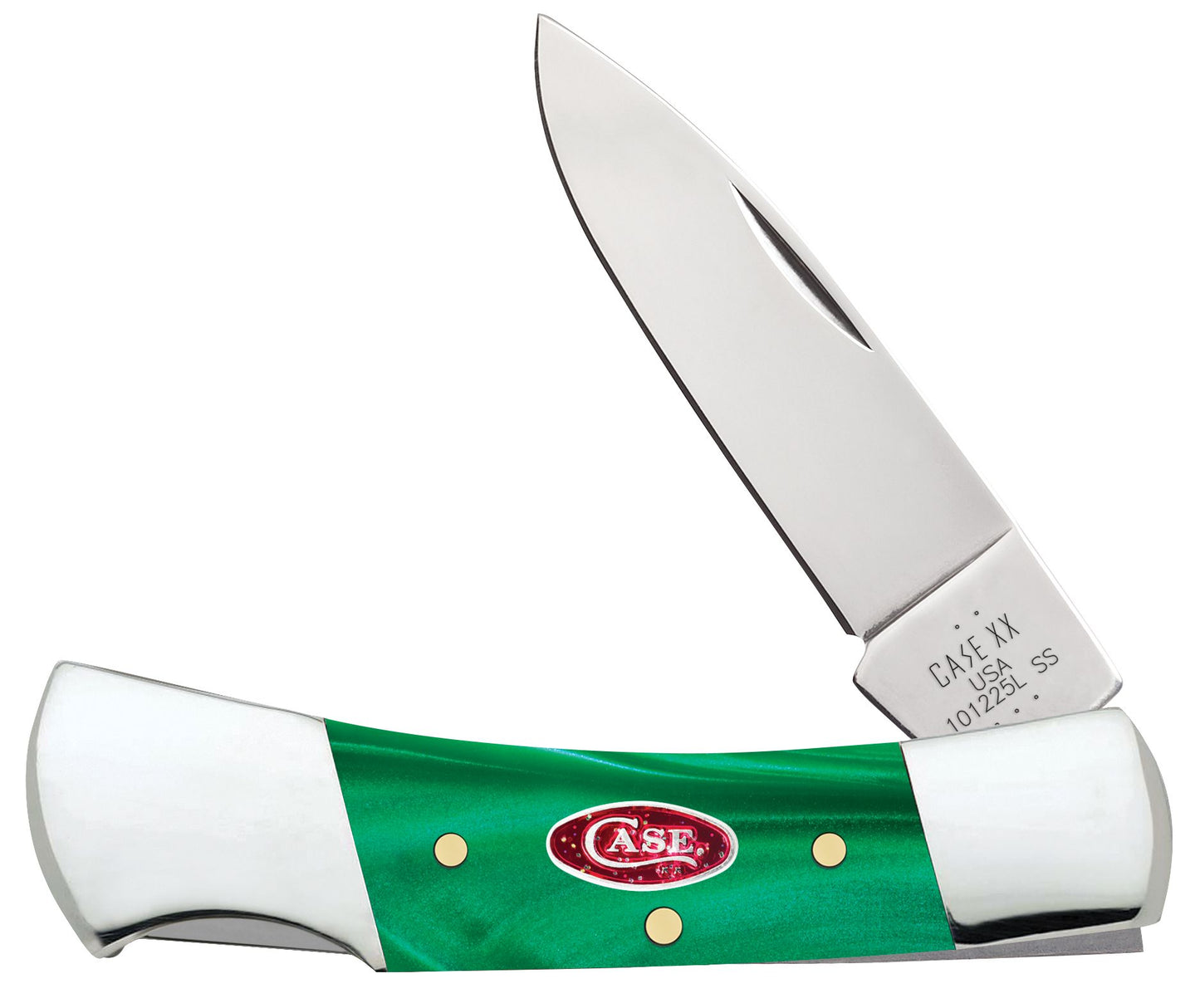 Green Pearl Kirinite Smooth Lockback 24415