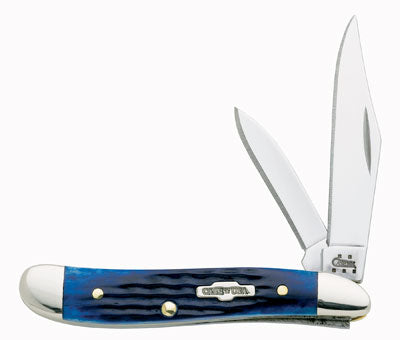 Case Knife Blue Bone Peanut 02802