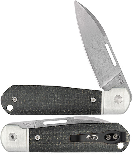 Case Knife Black Burlap Highbanks 42230
