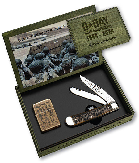 Case Knife Normandy Trapper w/ Zippo 52019