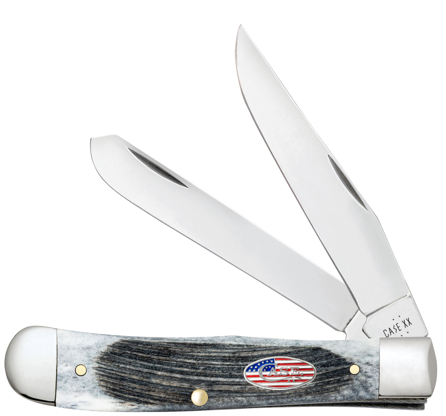 Case Knife Gray Bone Sawcut Trapper 53060