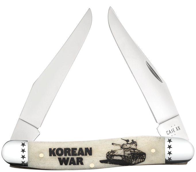 Case Knife Korean War Natural Bone Muskrat 58491