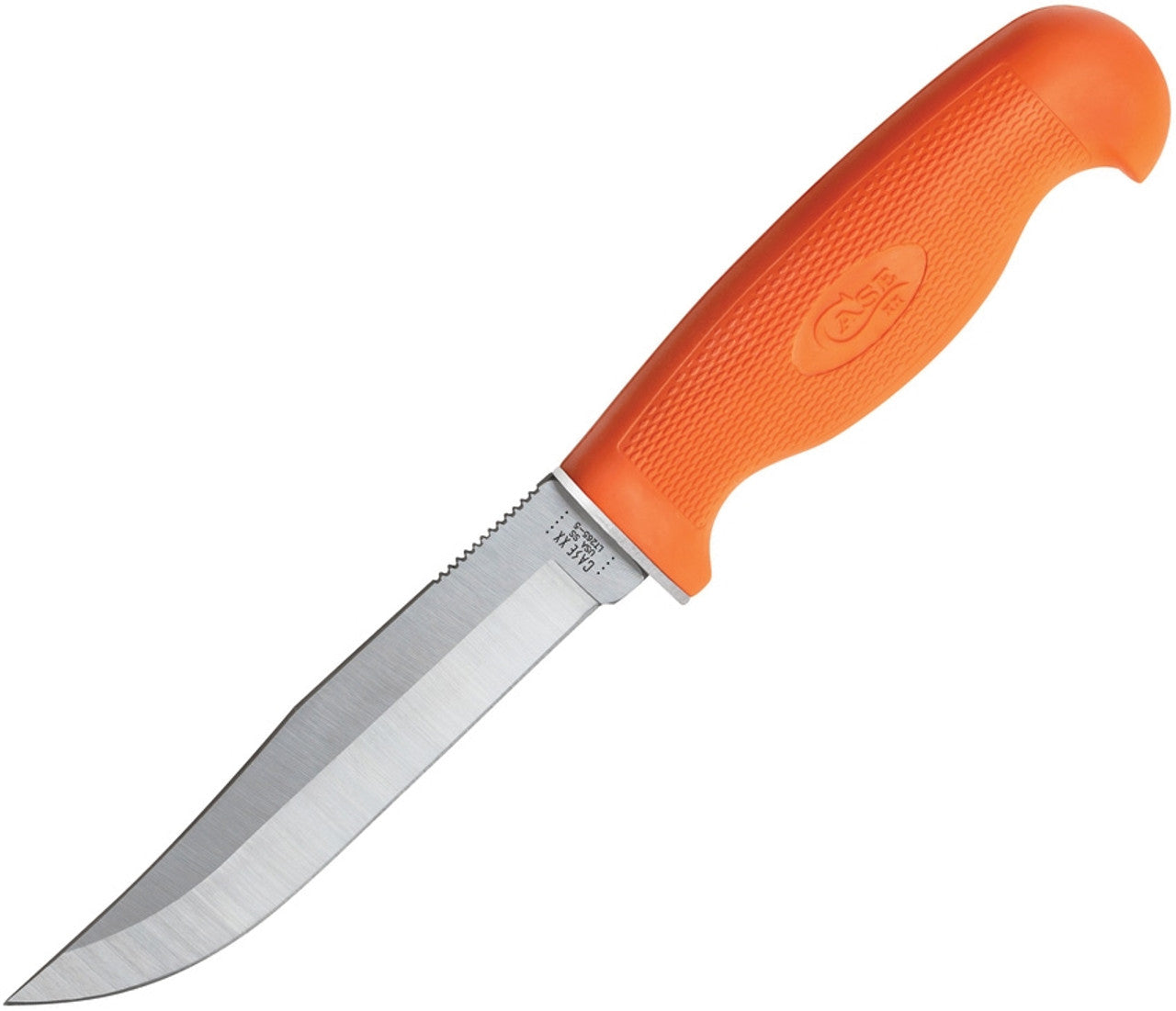 Case Knife Orange Synthetic Hunter with Black Sheath 18503
