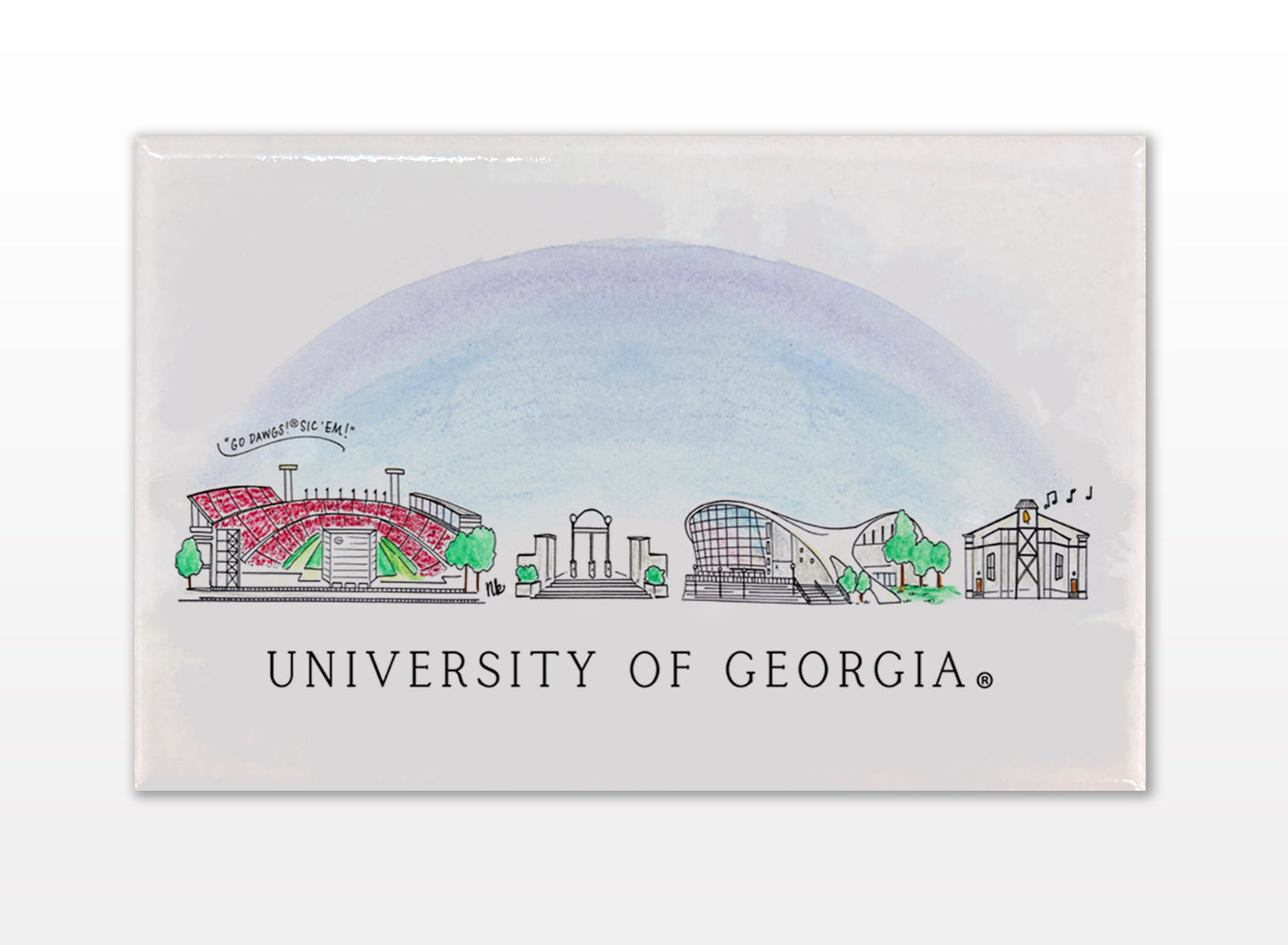 Georgia Skyline Magnet