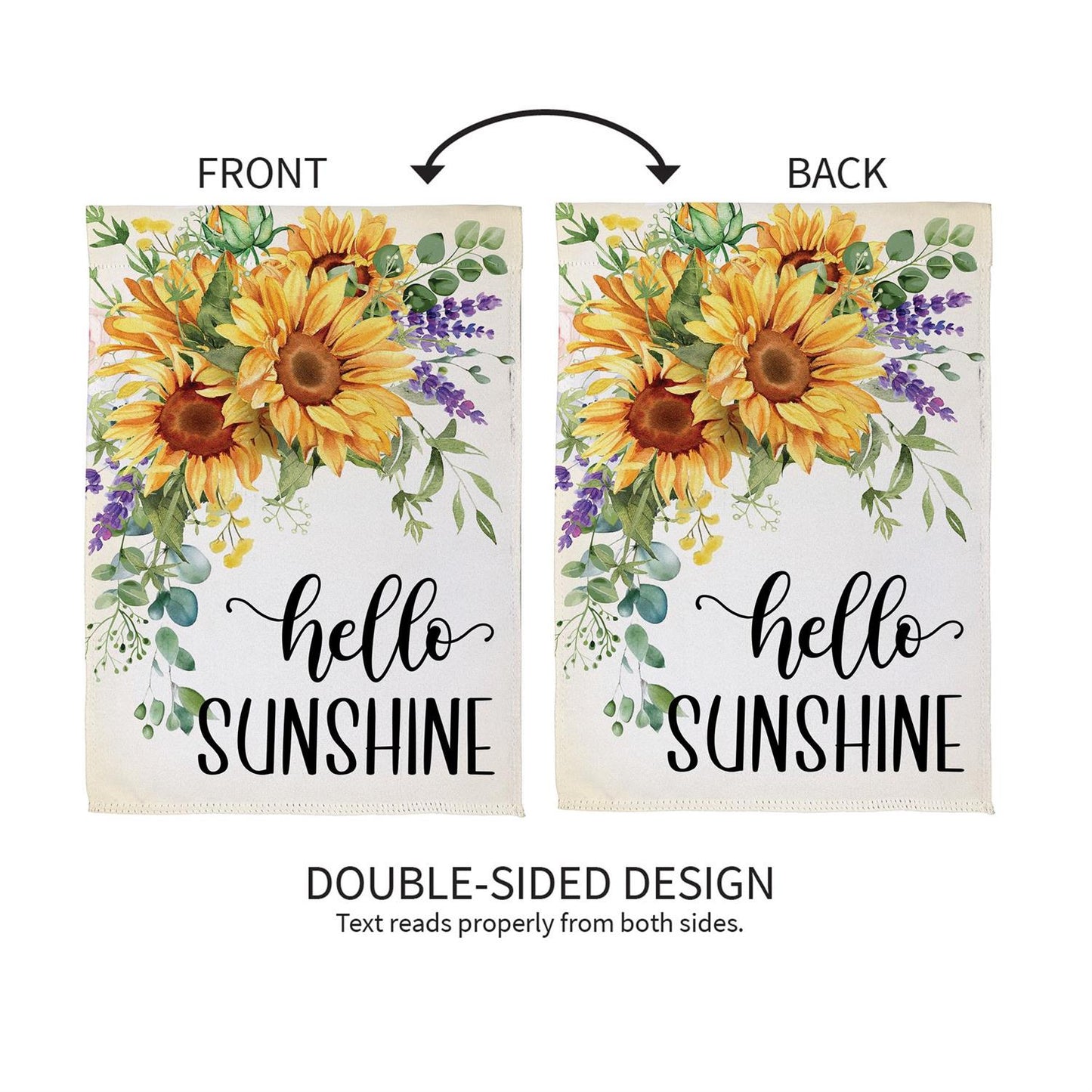 Hello Sunshine Garden Flag