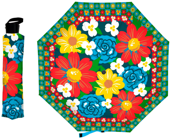 Big Bold Florals Compact Umbrella