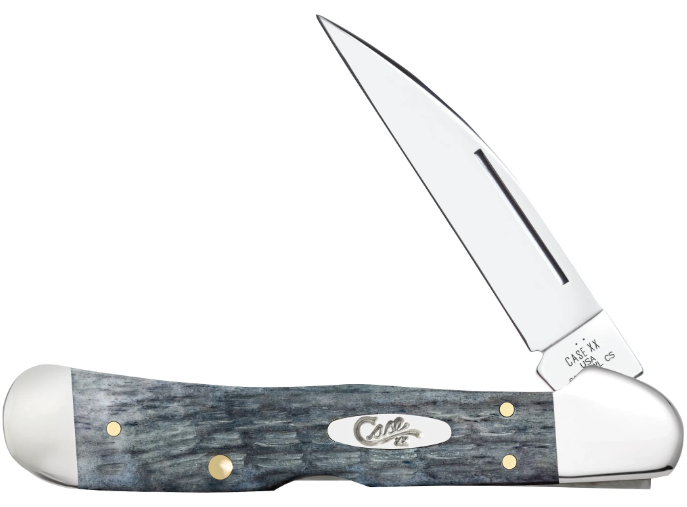 Case Knife Pocket Worn Gray Bone CopperLock 58424