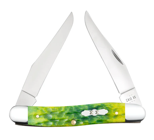 Case Knife Green Apple Muskrat 27866