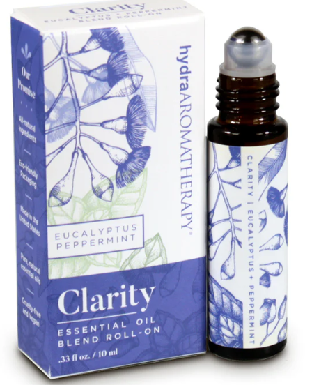 Hydra Aromatherapy Clarity Roll on Essential Oil - Eucalyptus Peppermint