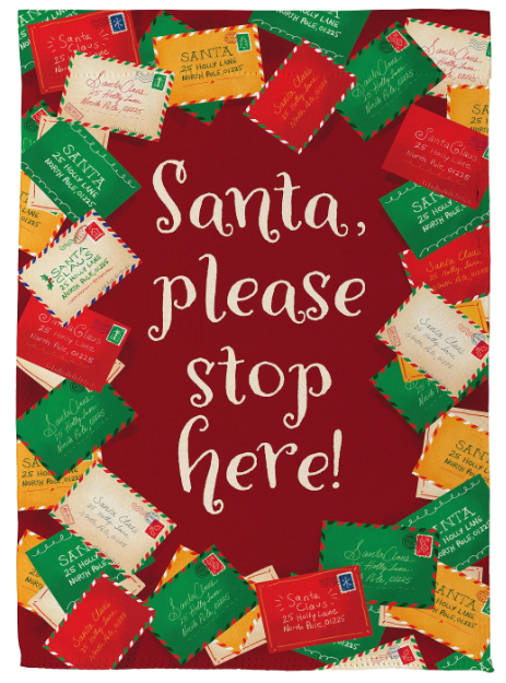 Santa Letters Garden Flag