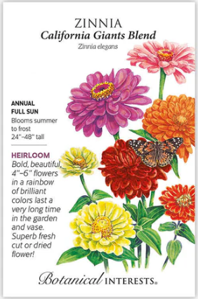 California Giants Blend Zinnia