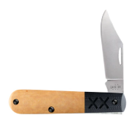 Case Knife Tan Richlite Black G10 Barlow 53160