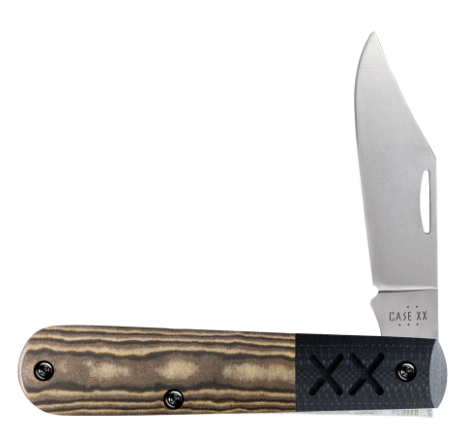 Case Knife Black & Tan Richlite Black G10 Barlow 53161