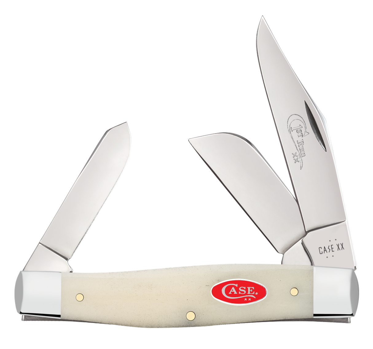 Case Knife Natural Bone Smooth Large Stockman 84025 First Production Run