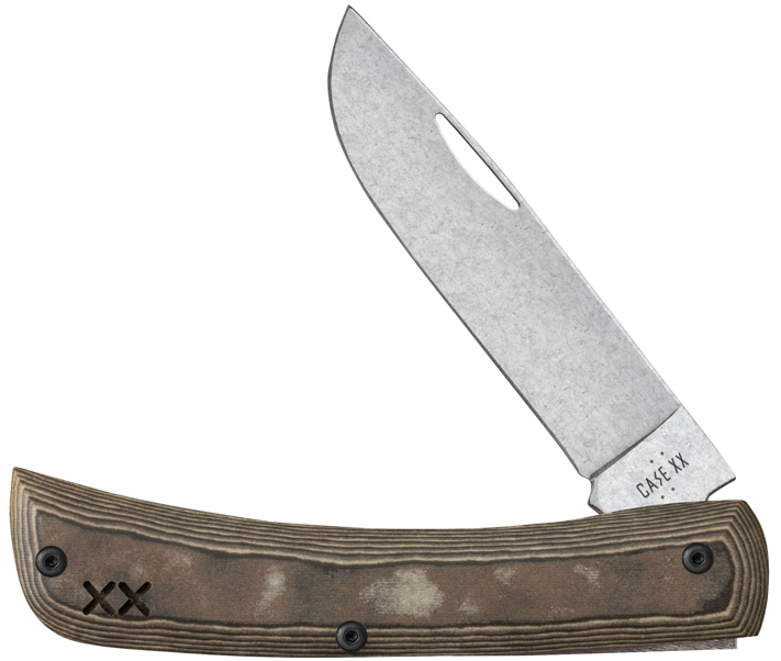 Case Knife Luna Richlite W/Black G-10 Smooth XR Sod Buster Jr 66388