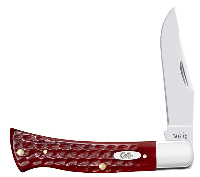 Case Knife Pocket Worn Old Red Bone Jig Axe Handle 10299
