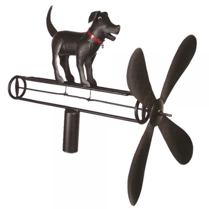 Black Lab Dog Whirligig