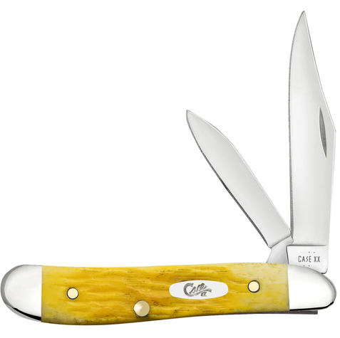Case Knife Yellow Bone Platts Jig Peanut 75314