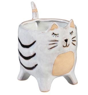 Ceramic Cat Planter