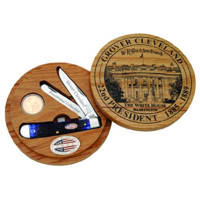 Case Knife Grover Cleveland Blue Trapper 09691