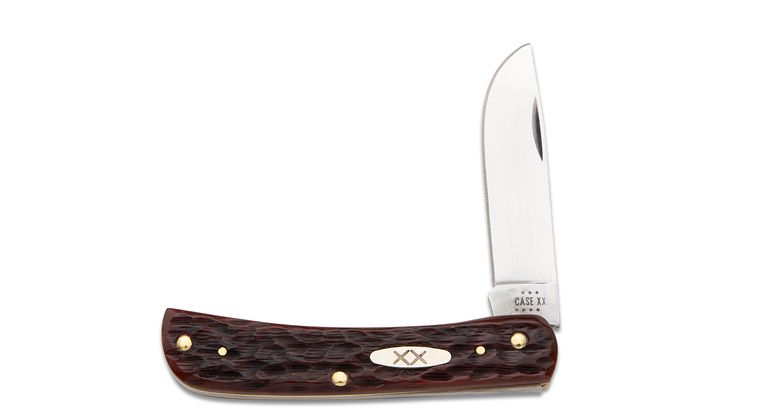 Case Knife Mahogany Peach Seed Sod Buster Jr 25131