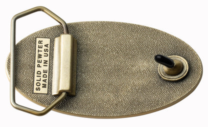 Case Buckle Oval Brass 00934