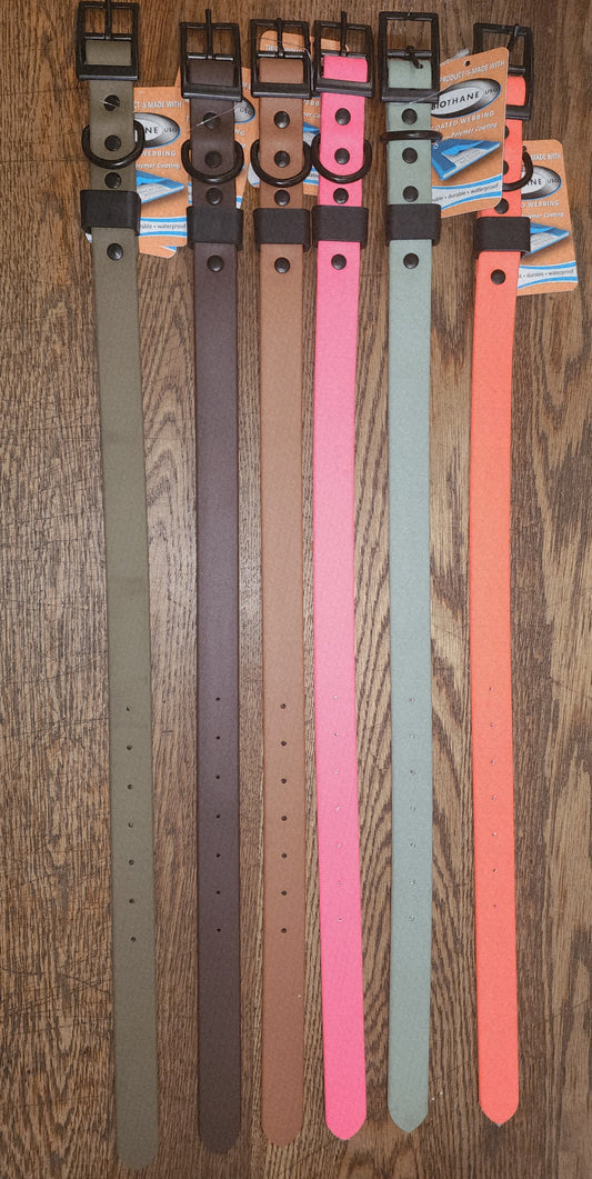 Biothane Coated Nylon Dog Collar Large