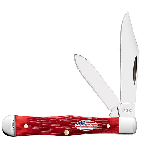 Case Knife Red Bone Center Swell 10733