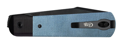 Case Knife Black Anodized Aluminum Blue Denim 10845