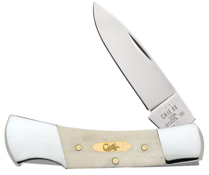 Case Knife Natural Bone Smooth Lockback 11026