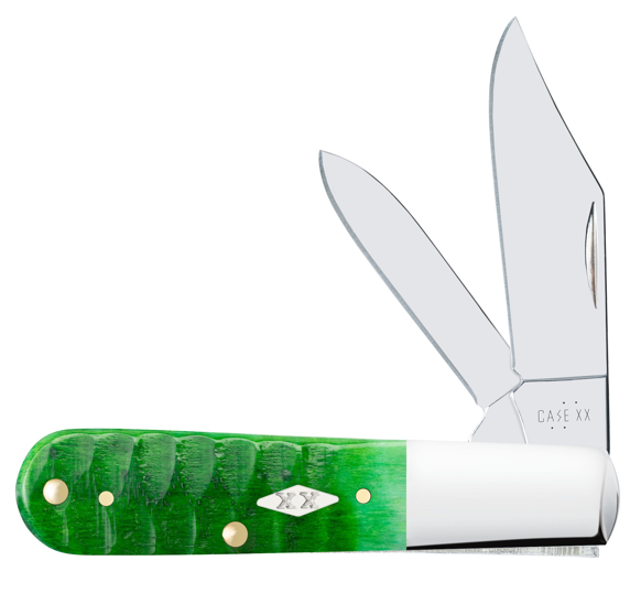 Case Knife Bright Green Bone Gator Jig Barlow 11443