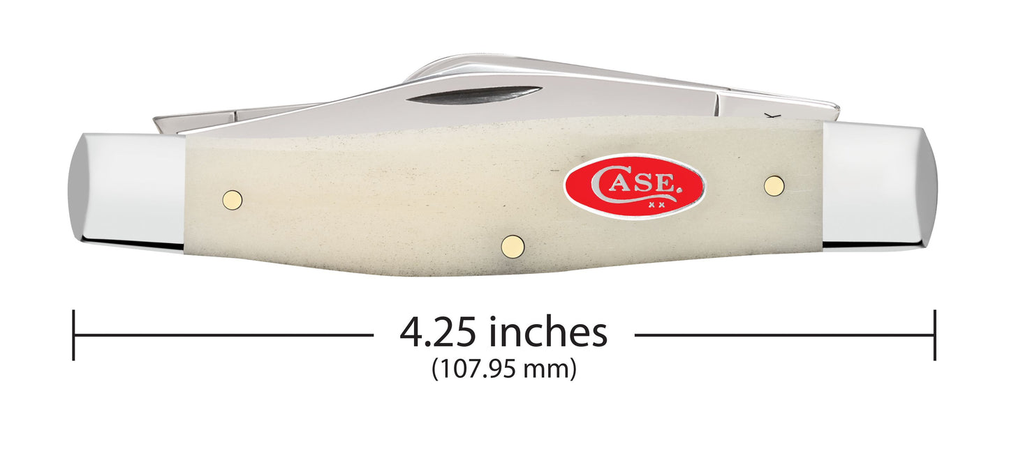 Case Knife Natural Bone Smooth Large Stockman 14025