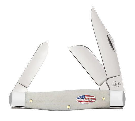 Case Knife Natural Bone Large Stockman 14093