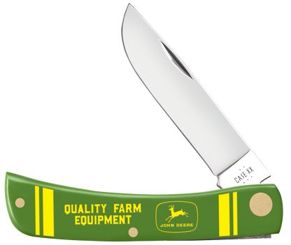 Case Knife John Deere Green Sod Buster Jr 15800