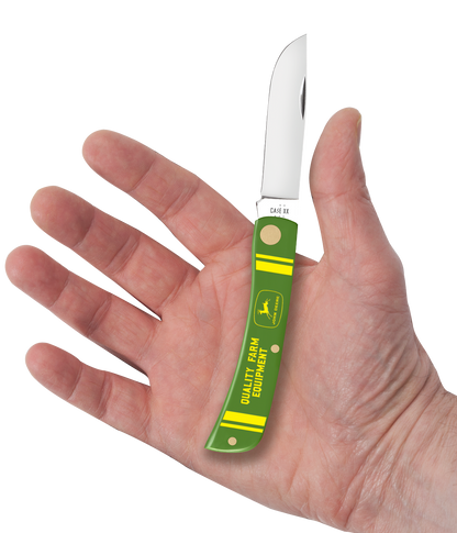 Case Knife John Deere Green Sod Buster Jr 15800