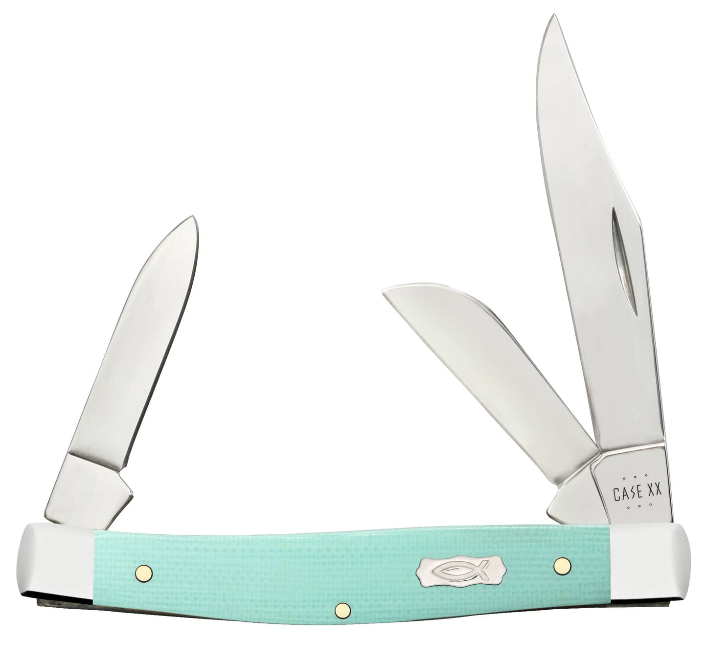 Case Knife Seafoam Green G10 Stockman 18102