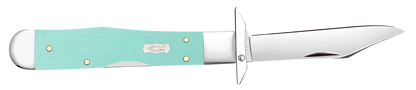 Case Knife Seafoam Green G-10 Smooth Cheetah Cub 18112