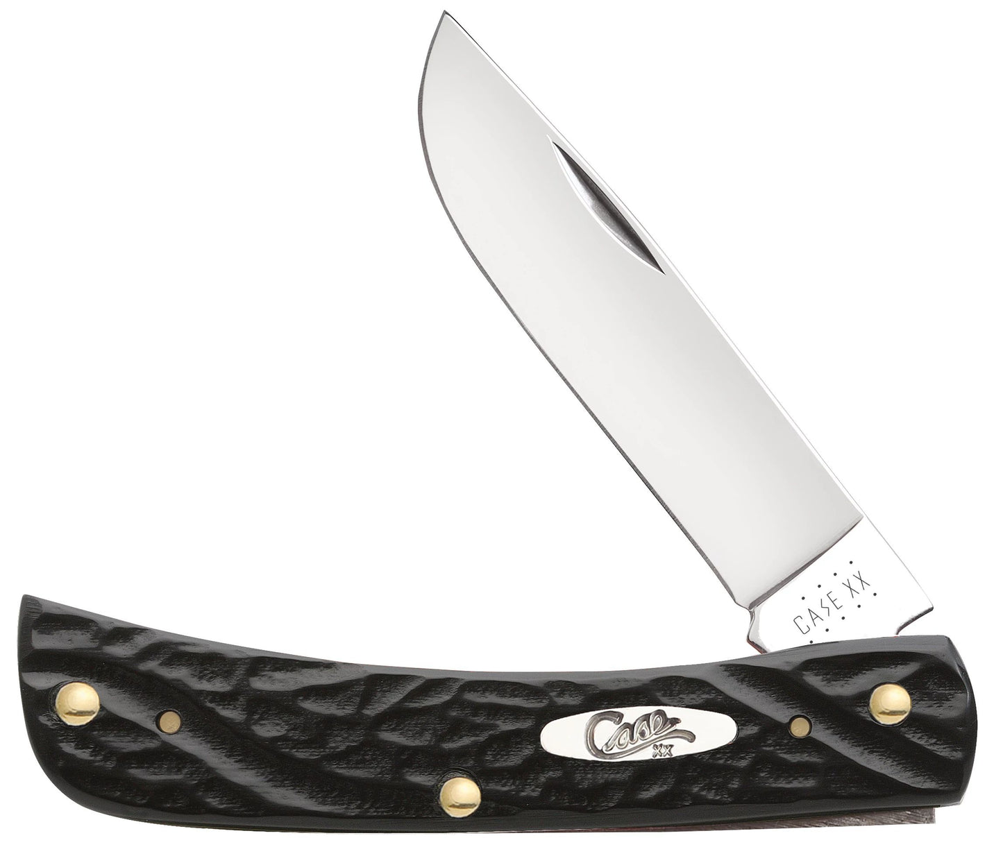 Case Knife Rough Black Jig 18229