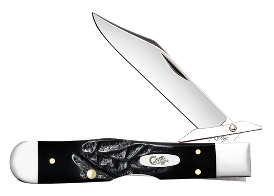 Case Knife Black Synthetic Rough Jig Cheetah Cub 18243