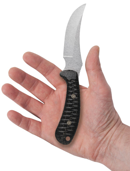 Case Knife Black Burlap Laminate Ridgeback Hunter 30593