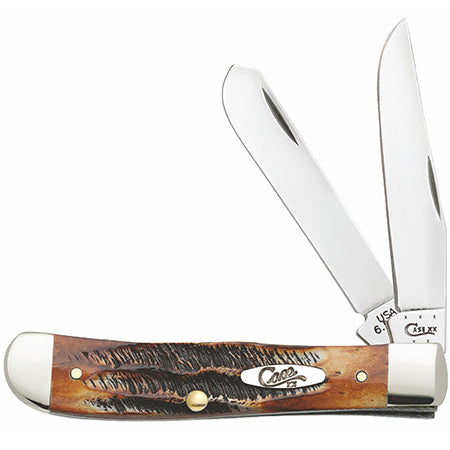 Case Knife Bone Stag Trapper 03573
