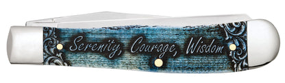 Case Knife Serenity Prayer Natural Bone Trapper 38822