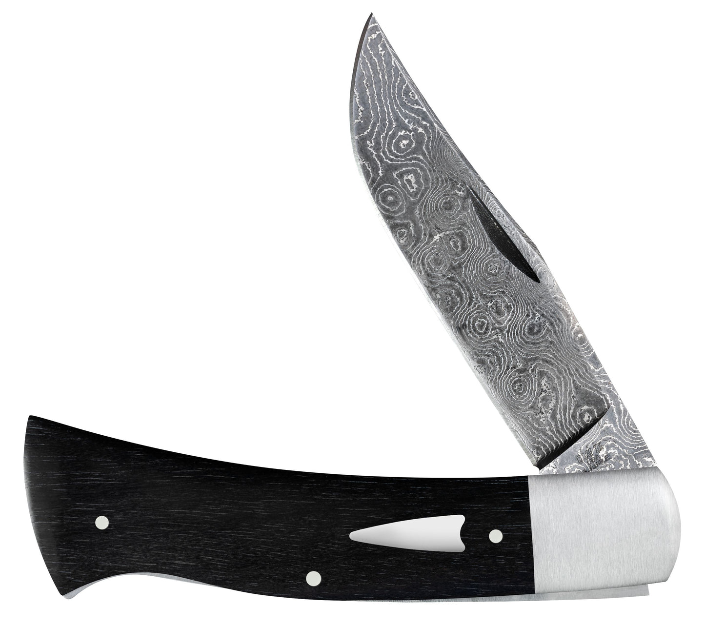 Case Knife Ruple Ebony Wood Damascus Axe Handle 47545