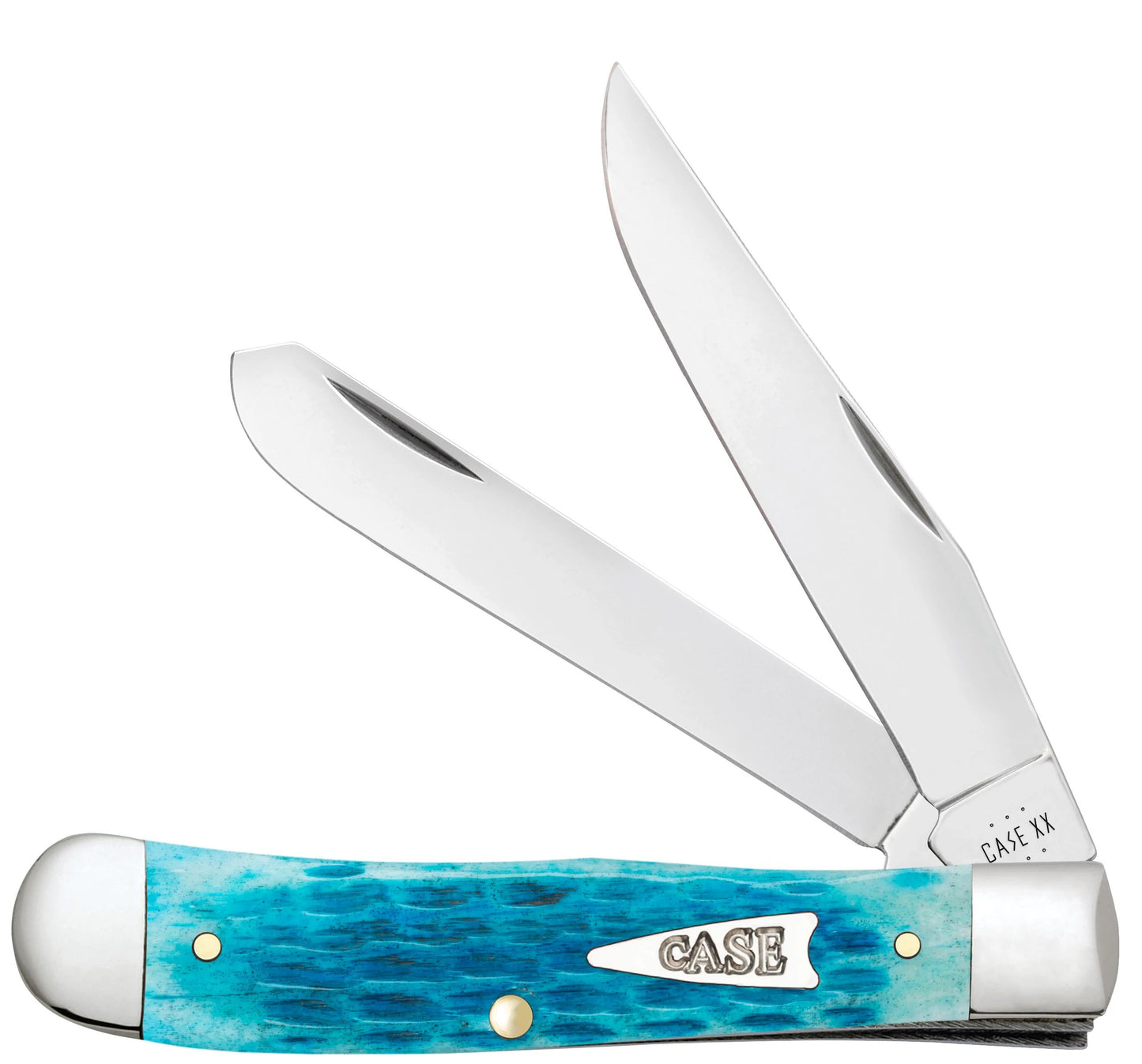 Case Knife Sky Blue Jig Trapper 50640